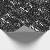 Spaß-55. Geburtstags-Party-personalisiertes Geschenkpapier (Ecke)