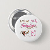 Spaß-60. Geburtstags-Geschenke Button (Vorne & Hinten)