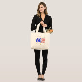 Spaß 60. Geburtstagsgeschenke Jumbo Stoffbeutel (Vorderseite (Model))