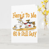 Spaß 60. Geburtstagsgeschenke Karte (Gelbe Blume)