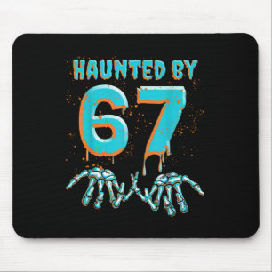 Spaß 67 Meme Halloween Skelett Hand Verflucht Mousepad