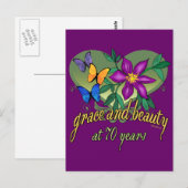 Spaß 70. Geburtstagsgeschenke Postkarte (Vorne/Hinten)