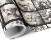 Spaß 9 Foto-Collage-Bilder Geschenkpapier (Rolleneckpunkt)