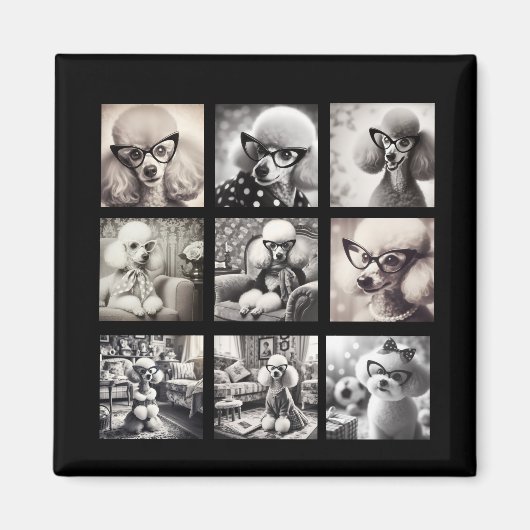Spaß 9 Foto-Collage-Bilder Magnet (Vorne)