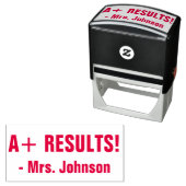 Spaß "A+ ERGEBNISSE!" Bestätigung Rubber-Briefmark Permastempel (Beispiel)