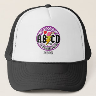 Spaß ABCD Rock'n'Roll Teacher Geschenk Shirt Truckerkappe