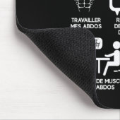 Spaß abs Bodybuilding Freizeit Arbeit 6 Packungen Mousepad (Ecke)