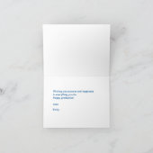 Spaß-Abschluss-Gruß Dankeskarte (Innenseite)