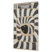 Spaß Abstrakt gestreifte Bandschlange | Schlangenl Klemmbrett (Links)