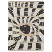 Spaß Abstrakt gestreifte Bandschlange | Schlangenl Klemmbrett (Rückseite)