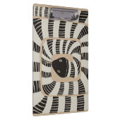 Spaß Abstrakt gestreifte Bandschlange | Schlangenl Klemmbrett (Rechts)