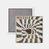 Spaß Abstrakt gestreifte Bandschlange | Schlangenl Magnet (Vorderseite/Rückseite)