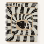 Spaß Abstrakt gestreifte Bandschlange | Schlangenl Notizblock (Vorderseite)