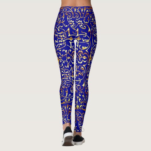 Spaß Abstrakt Künstlerisch Leggings (Rückseite)