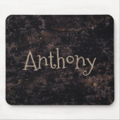 Spaß Abstrakt Schwarz und Braun Mousepad (Vorne)