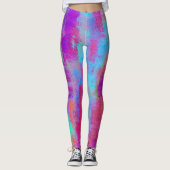 Spaß Abstrakte Punkte Leggings (Vorderseite)