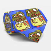 Spaß Abstrakter Hundegesicht Krawatte (Gerollt)