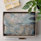 Spaß Abstrakter Winter Wunderland Kunst, Dichtung Seidenpapier (Geschenk)