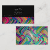 Spaß Abstraktes Kunstdesign Visitenkarte (Vorne/Hinten)