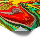 Spaß Abstraktes Lernen Unterricht Poster (Ecke)