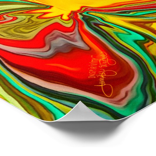 Spaß Abstraktes Lernen Unterricht Poster (Ecke)