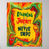 Spaß Abstraktes Lernen Unterricht Poster (Vorne)