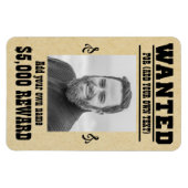 Spaß ADD DEIN GESICHT, TEXT Cowboy gewollt Poster, Magnet (Horizontal)