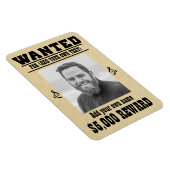 Spaß ADD DEIN GESICHT, TEXT Cowboy gewollt Poster, Magnet (Rechte Seite)