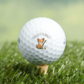 Spaß Adorable Corgi 'Zu Niedlich für Bogey' Spaß Golfball (Insitu T-Shirt)