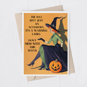 Spaß Adult Halloween Hexenkarte Dankeskarte