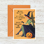 Spaß Adult Halloween Hexenkarte Dankeskarte