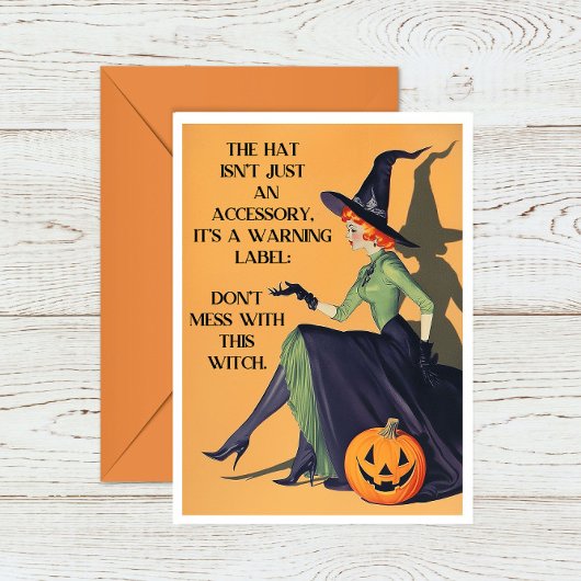 Spaß Adult Halloween Hexenkarte Dankeskarte