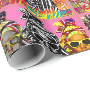Spaß-Afrikaner-Mode Geschenkpapier