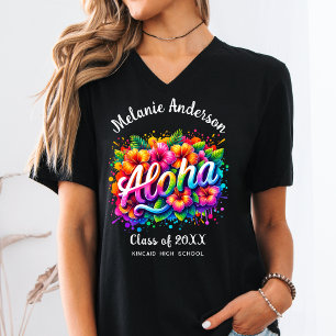 Spaß Aloha Tropische Abschlussfeier  T-Shirt