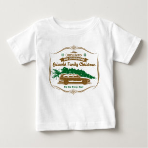 Spaß Alt-modische Griswold-Familie Weihnachten Baby T-shirt