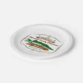 Spaß Alt-modische Griswold-Familie Weihnachten Pappteller (Schrägansicht)