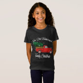 Spaß Alt modischer Familienweihnachtsbaum Oldtimer T-Shirt (Vorne ganz)