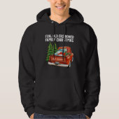 Spaß Alt modischer Weihnachtsbaum Hoodie (Vorderseite)