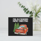Spaß Alt modischer Weihnachtsbaum Postkarte (Stehend Vorderseite)