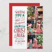 Spaß Alte Mode Weihnachten Drei Foto (Vorne/Hinten)