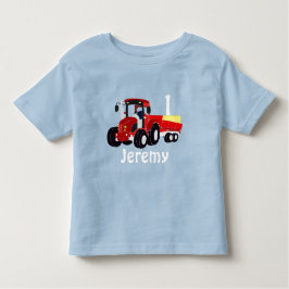 Spaß Alter und Name Red Traktor Geburtstag Kleinki Kleinkind T-shirt