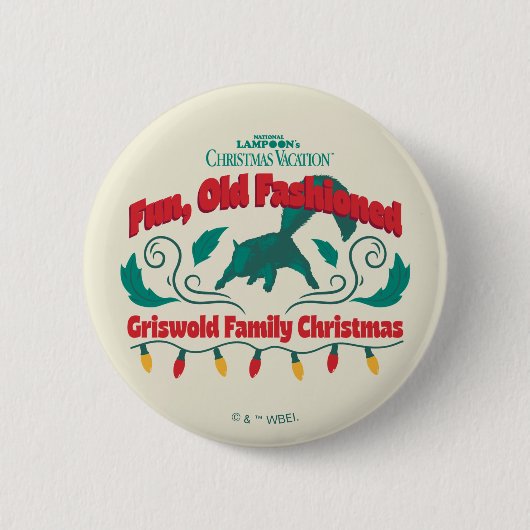 Spaß, altmodische Griswold Familie Weihnachten Button (Vorderseite)