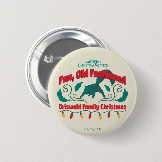 Spaß, altmodische Griswold Familie Weihnachten Button (Vorne & Hinten)