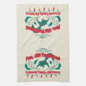 Spaß, altmodische Griswold Familie Weihnachten Geschirrtuch (Vertikal)