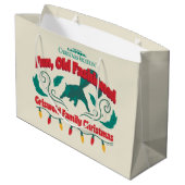 Spaß, altmodische Griswold Familie Weihnachten Große Geschenktüte (Rückseite Schrägansicht)