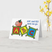 SPASS AM "1. TAG DES KINDERGARTENS" KARTE (Gelbe Blume)