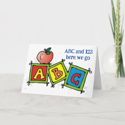 SPASS AM "1. TAG DES KINDERGARTENS" KARTE (Vorderseite)