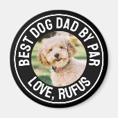 Spaß am besten Hund Vater per Par Foto Magnet (Vorne)