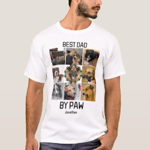 Spaß am besten Vater durch Paw Custom 9 FotoCollag T-Shirt