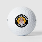 Spaß am besten Vater per Par Foto Golfball (Vorderseite)
